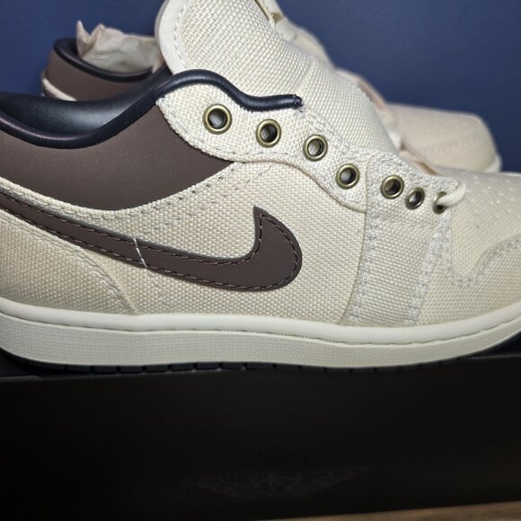 Air Jordan 1 Premium Low Ivory Baroque Brown - Size 8 - Picture 1 of 6